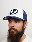 Бейсболка MITCHELL NESS арт. HT8361-TBLWHIT Tampa Bay Lightning NHL (белый / темно-синий)